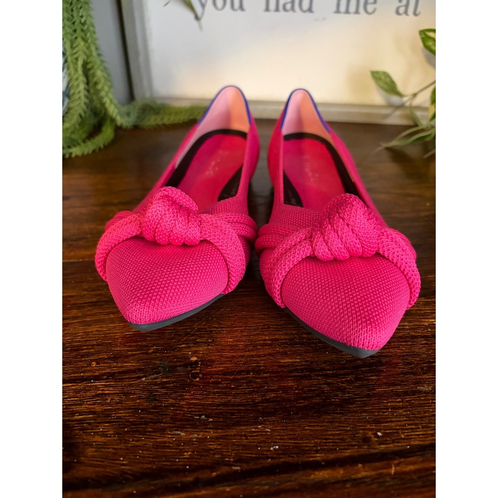 Rothy's The Knot Point II Flats Pink Pointed Toe Shoes W10 - Picture 5 of 5